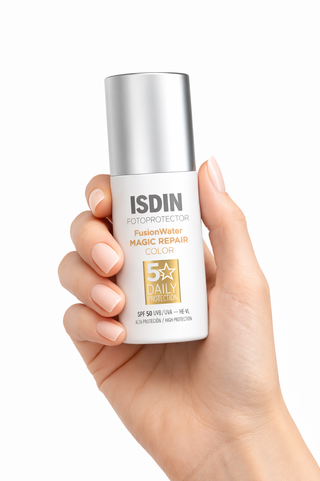 FOTOPROTECTOR FUSION WATER MAGIC REPAIR COLOR SPF50